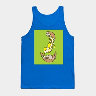 Crazy Eggs Design Tank Top